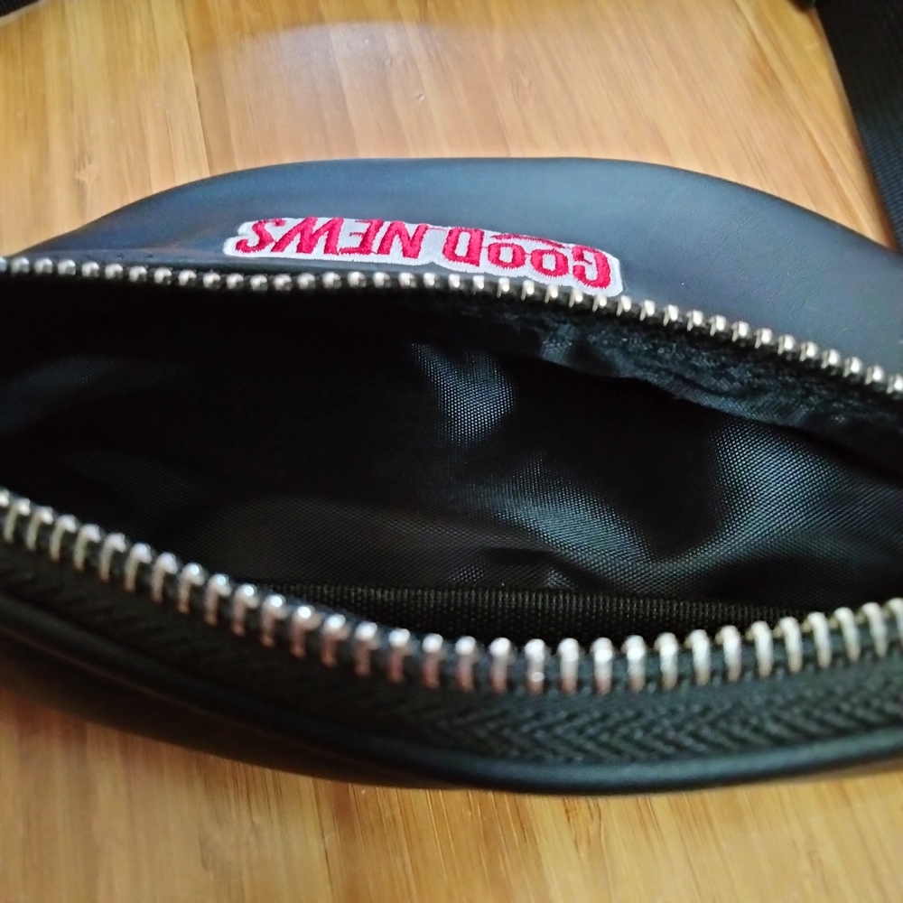 Good News Faux Leather Waist Bag Fanny Pack Merch - Picture 6 of 6